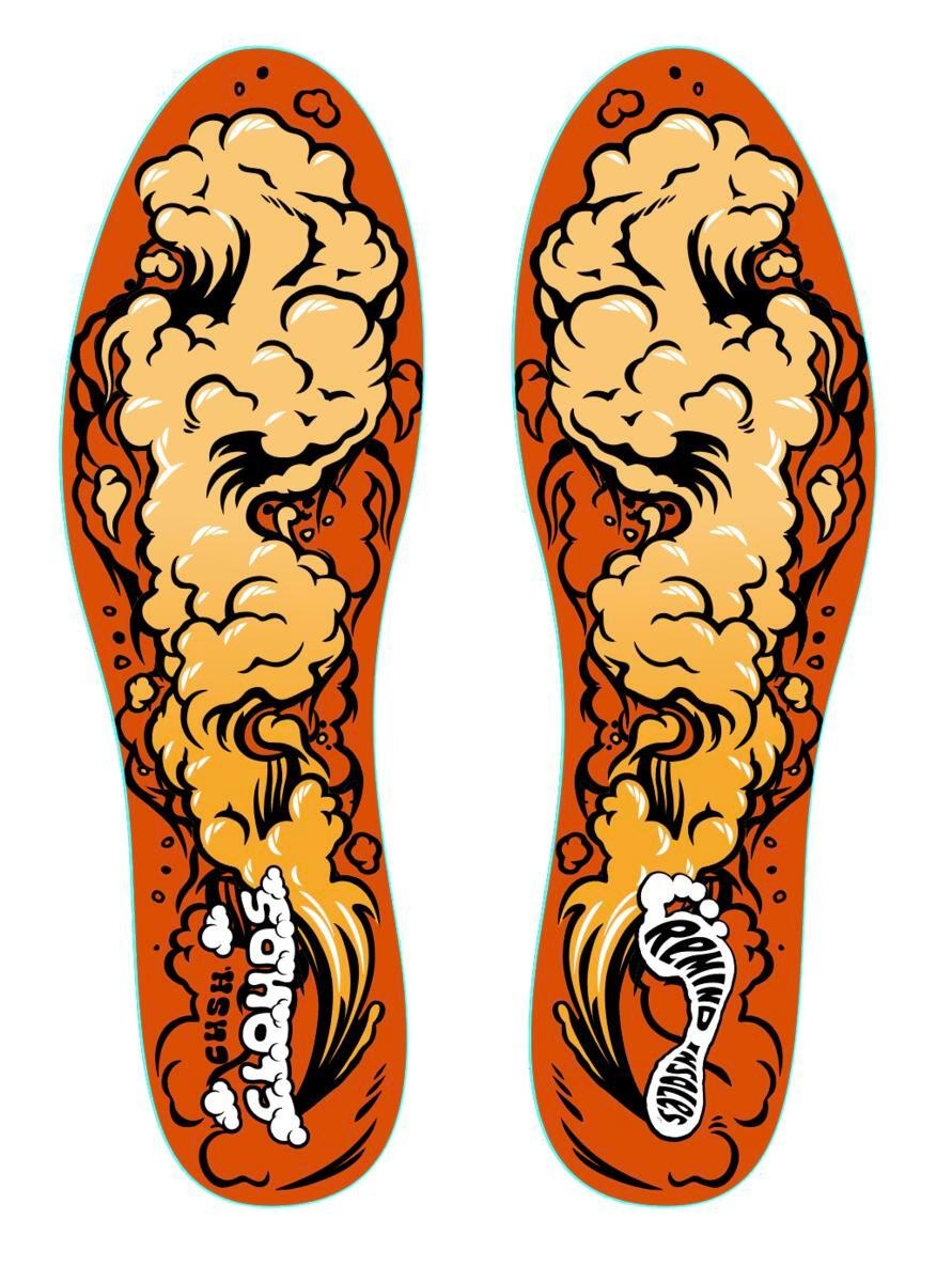 Remind Cush Impact Mid-High Arch Insoles | Clouds