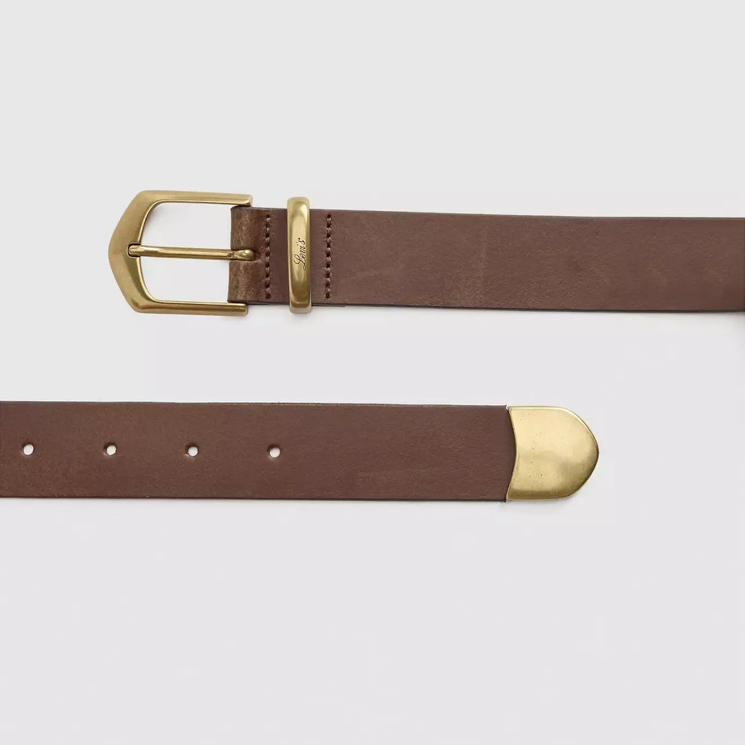 Levis Cowgirl Belt (Womens) | Leather Brown