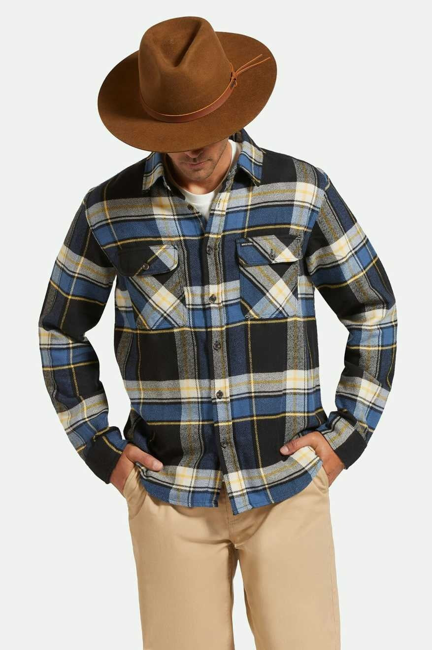 Brixton Hawkins Wthr Guard Cowboy Hat (Unisex) | Coffee