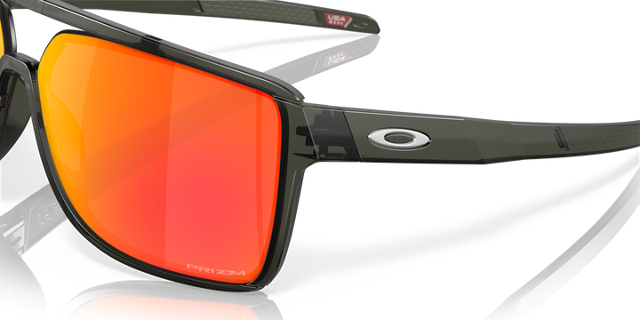 Oakley Castel Matte Grey Smoke | Prizm Ruby