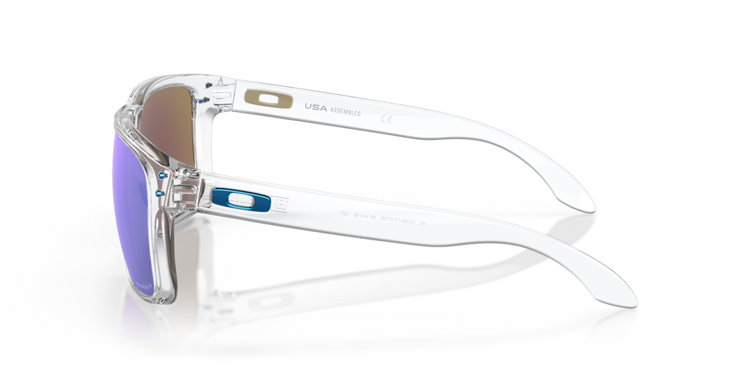 Oakley Holbrook XL Polished Clear | Prizm Sapphire Polarized