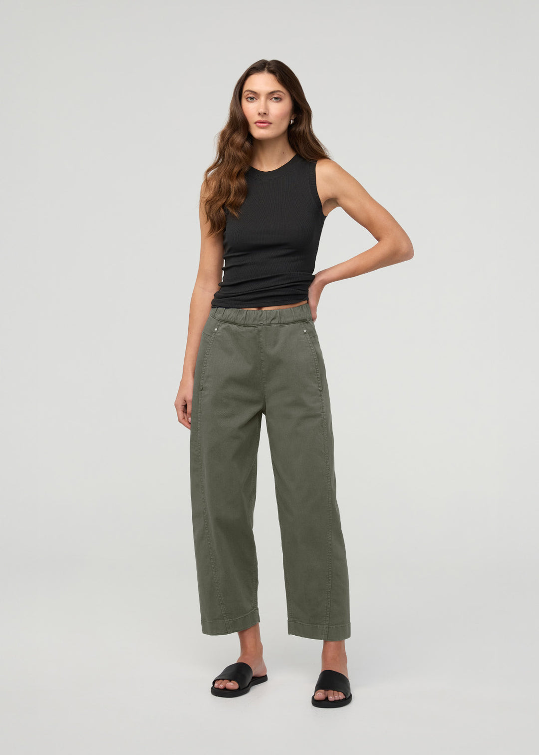 Duer Flextwill Barrel Pull On Pant 29" (Womens) | Thyme