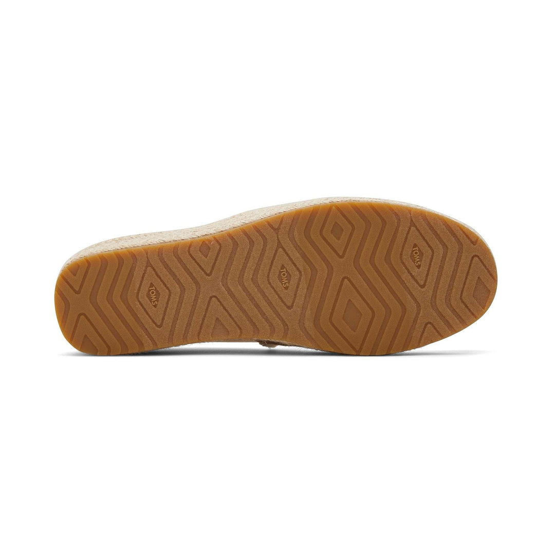 Toms Valencia Platform Espadrille (Womens) | Canvas Fray-White