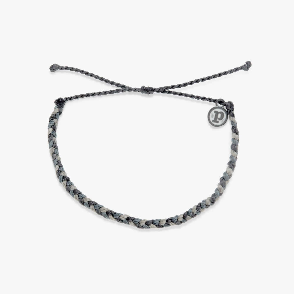 Pura Vida Mini Braided Multi Bracelet | Steel