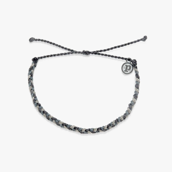 Pura Vida Mini Braided Multi Bracelet | Steel