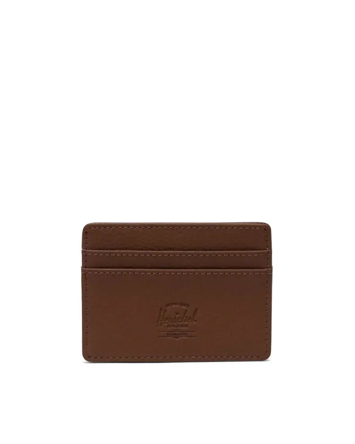Herschel Charlie Cardholder Vegan Leather | Saddle Brown