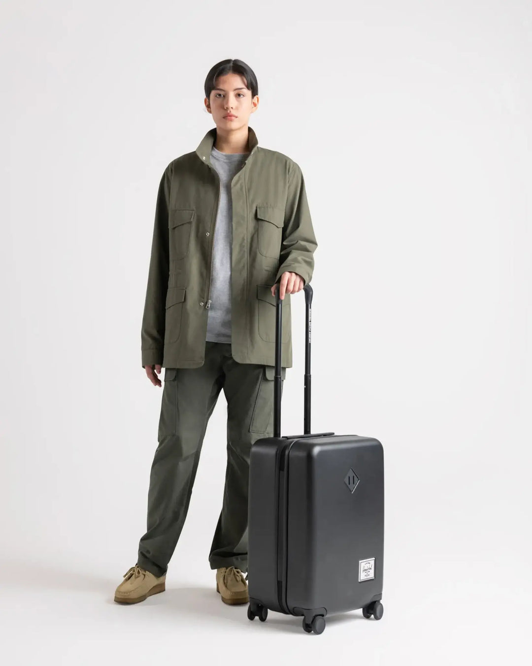 Herschel Heritage Hardshell Large CarryOn Luggage | Black