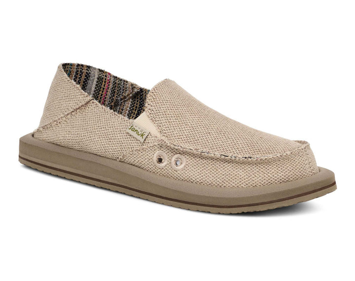 Sanuk Donna Hemp 2 Tone (Womens) | Natural