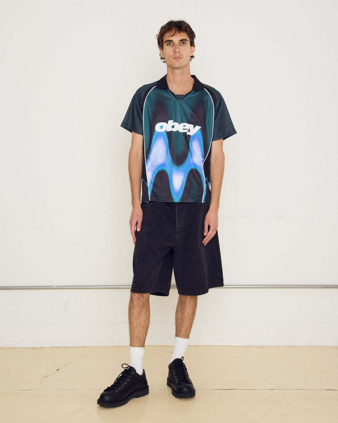 Obey Blurred Soccer Jersey Short Sleeve (Men&