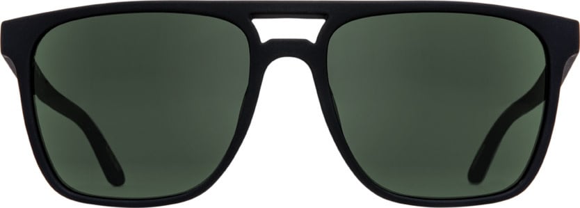 Spy Czar Soft Matte Black | Happy Gray Green Polarized