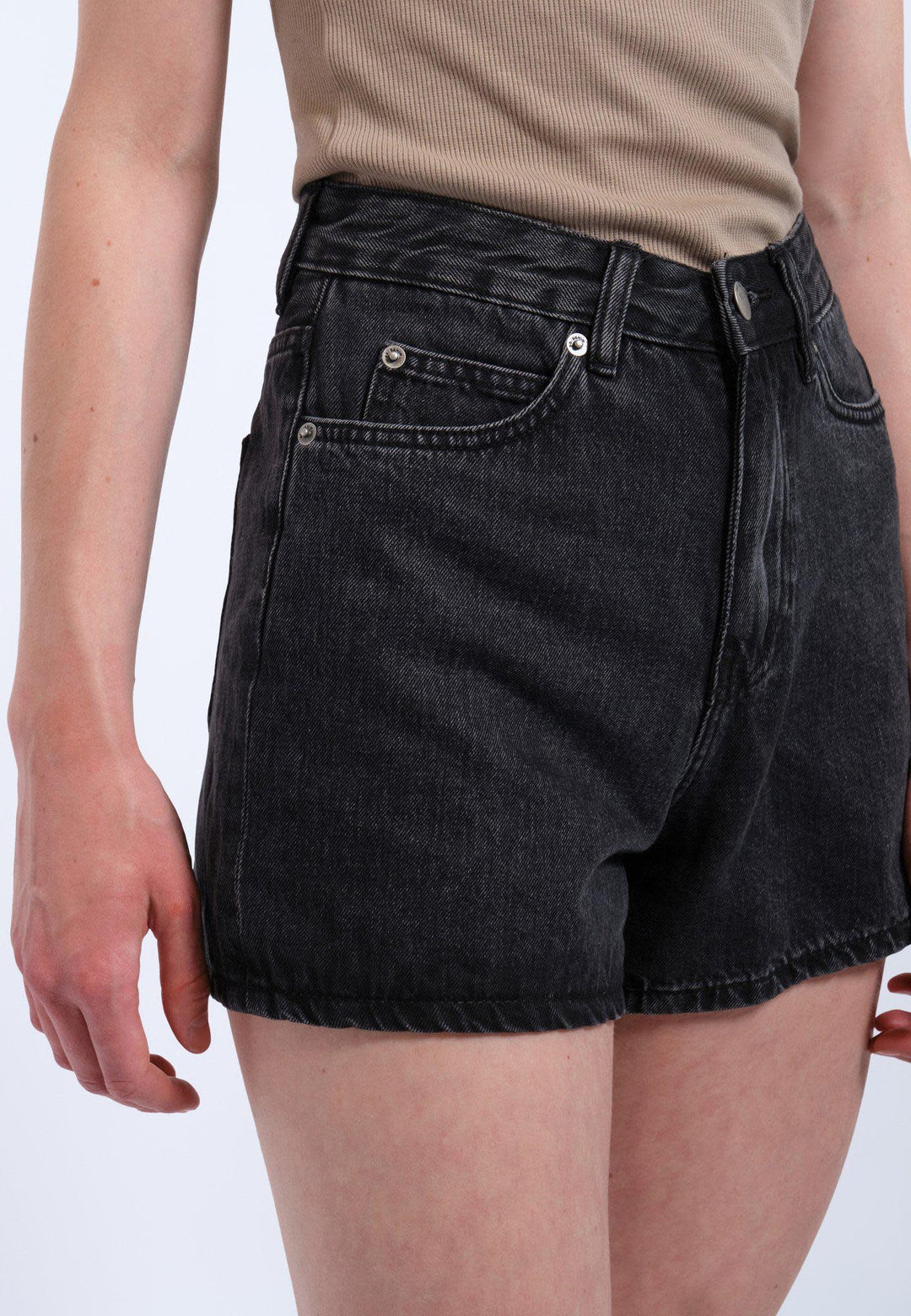 Dr. Denim Nora Shorts (Womens) | Retro Black