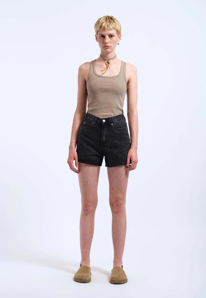 Dr. Denim Nora Shorts (Womens) | Retro Black