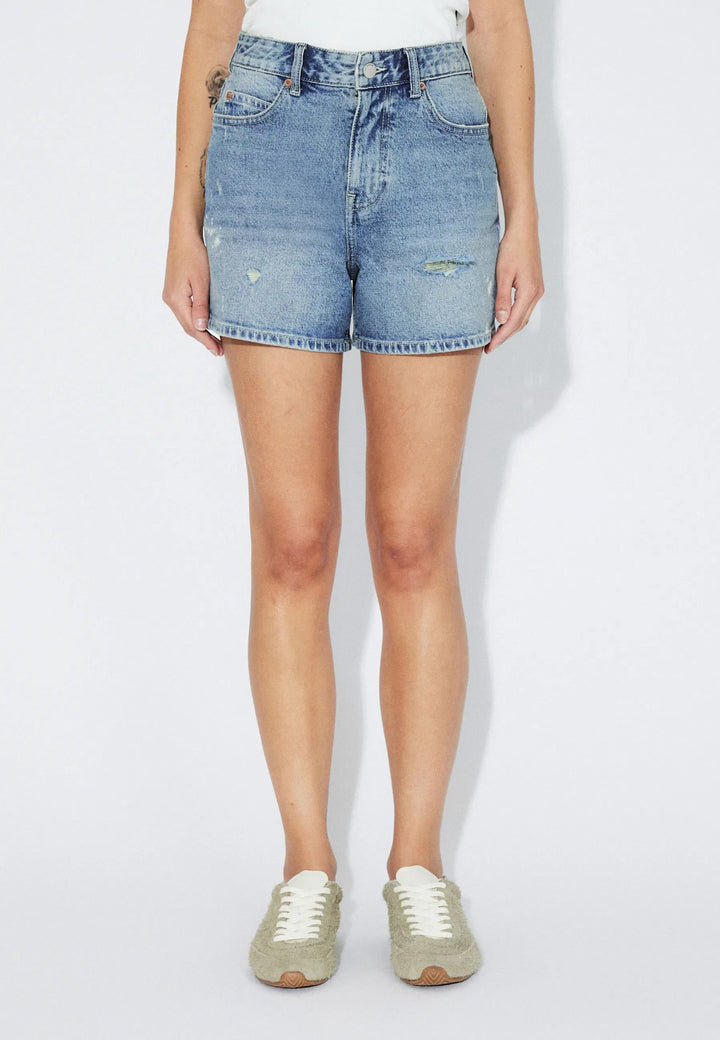 Dr. Denim Nora Shorts (Womens) | Bay Sky Dirty