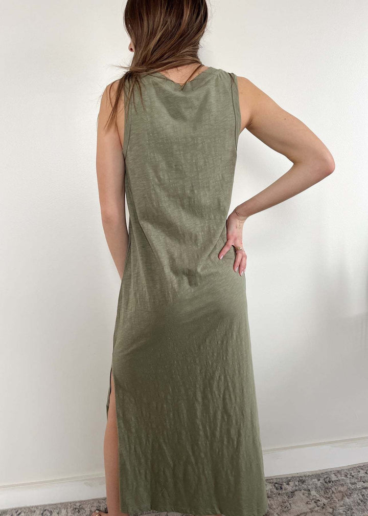 Z Supply Palisades Midi Dress | Avocado