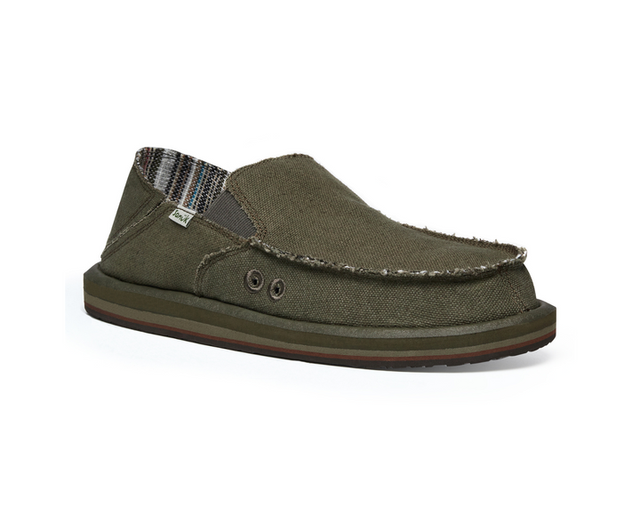 Sanuk Donny Hemp (Mens) | Army