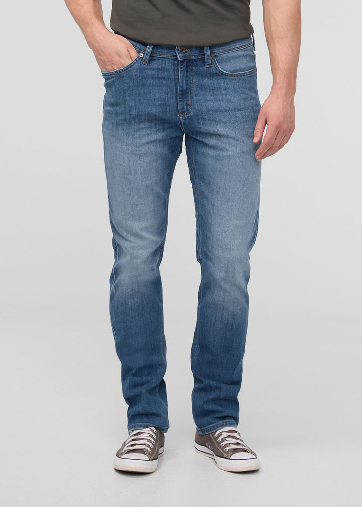 Duer Perf Denim Slim Straight (Mens) | Vintage Cascade