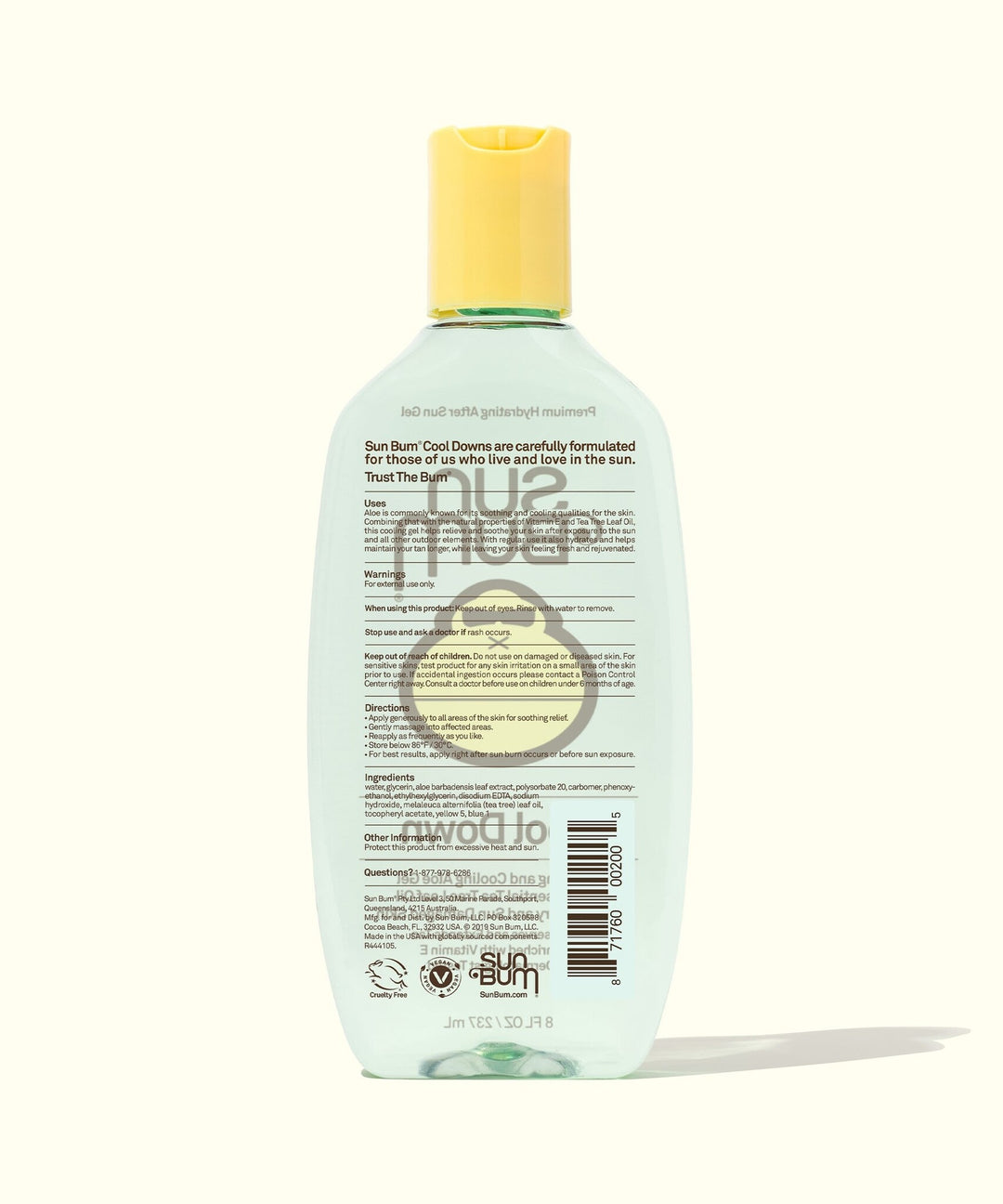 Sun Bum Cool Down Gel 6 Oz