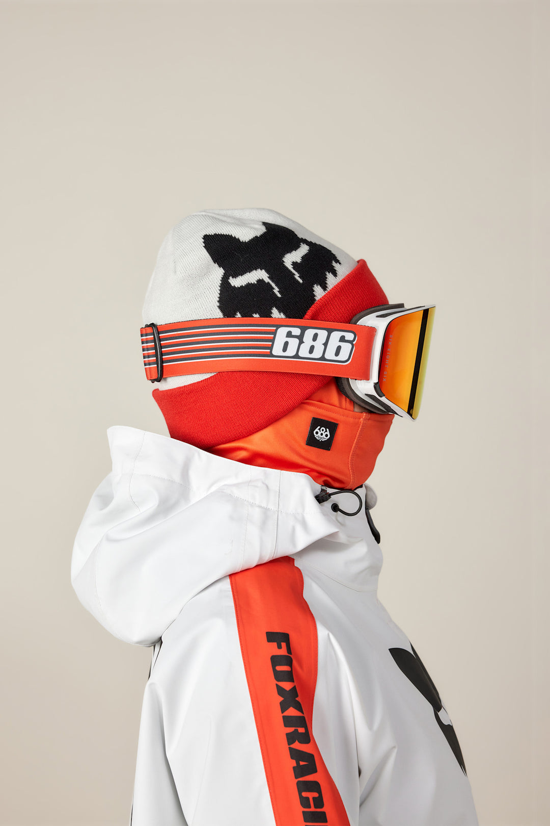 686 Fox Racing Cuff Beanie (Unisex) | Flare Colorblock