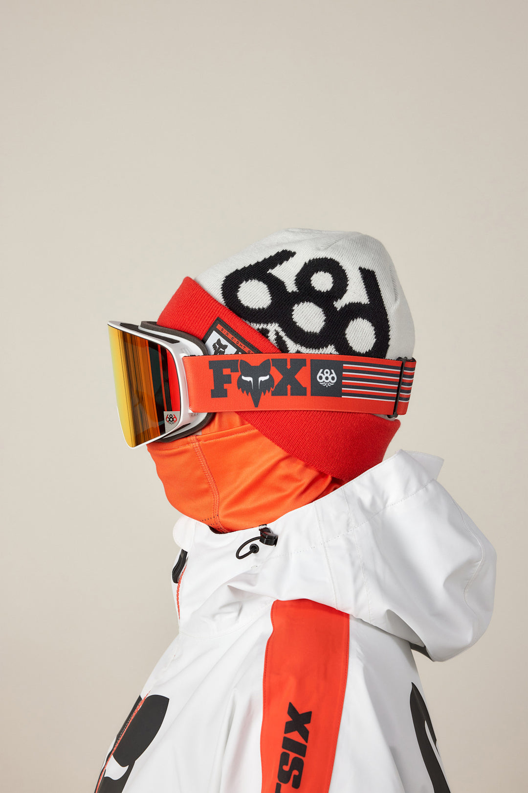 686 Fox Racing Cuff Beanie (Unisex) | Flare Colorblock