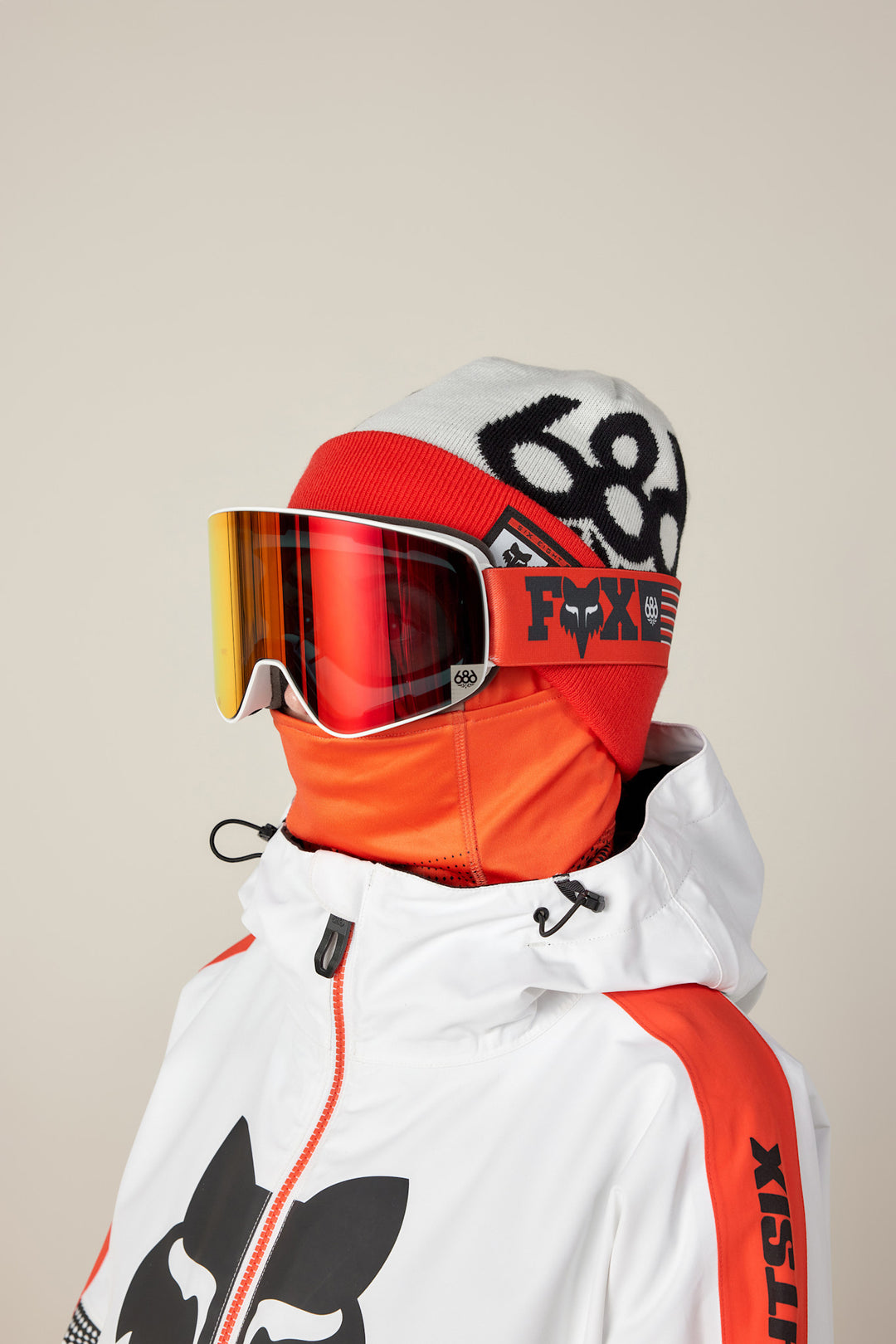 686 Fox Racing Cuff Beanie (Unisex) | Flare Colorblock
