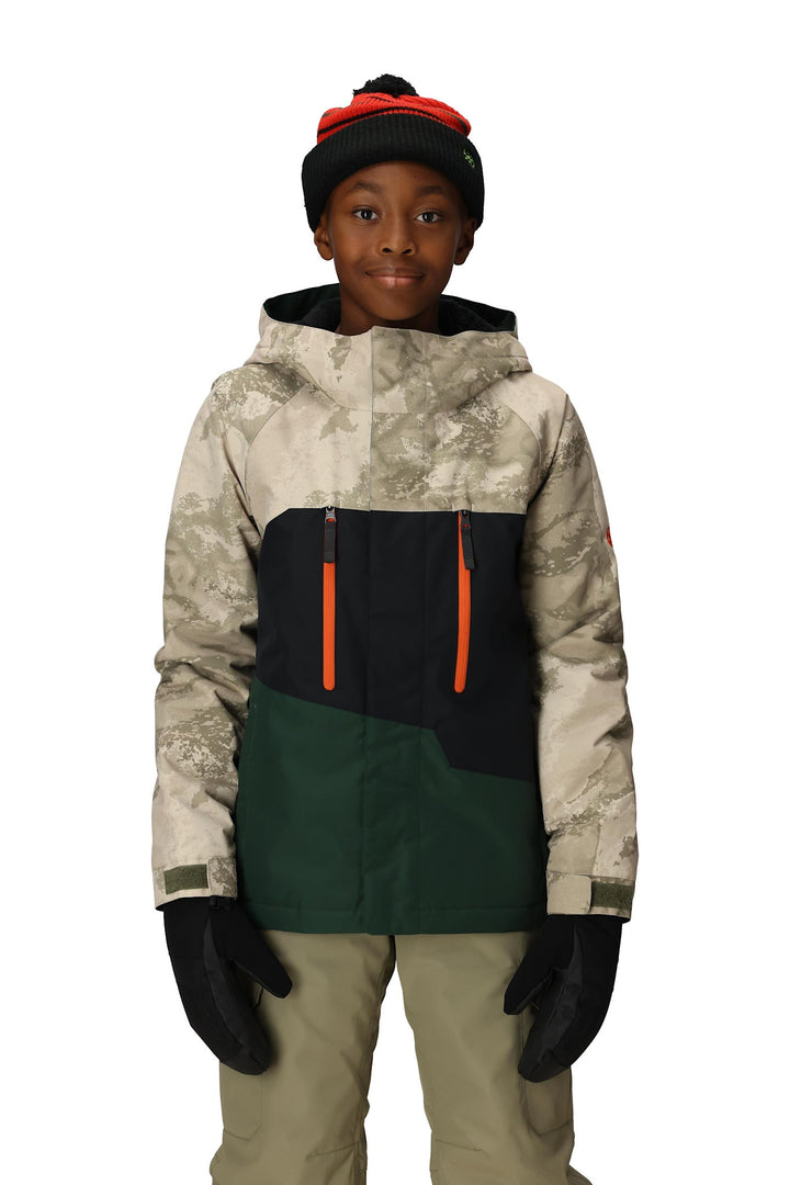 686 Geo Insulated Youth Snow Jacket 2026 | Limestone Hemisphere Clrblk