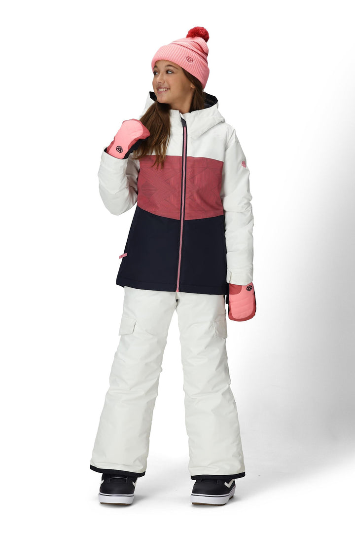 686 Athena Insulated Youth Snow Jacket 2026 | Rosewood Clrblk