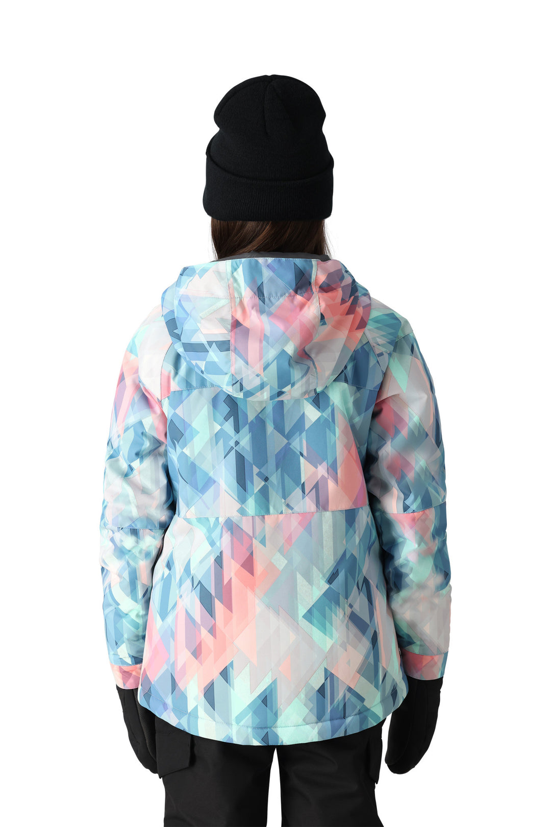 686 Athena Insulated Youth Snow Jacket 2025 | Seaglass Abstract Angles