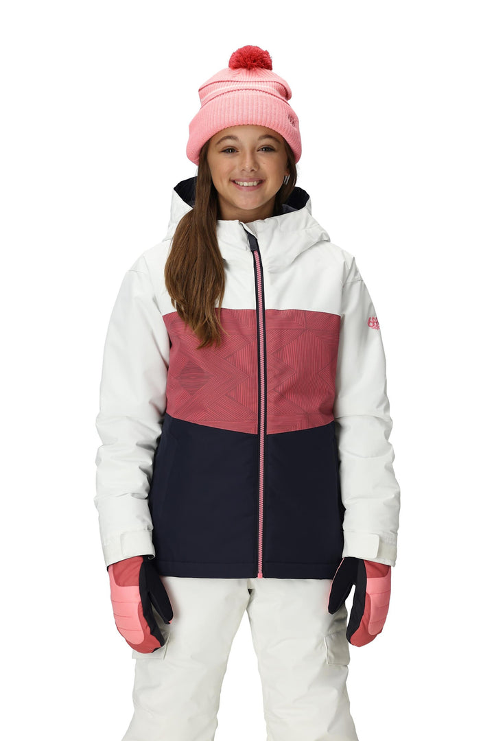 686 Athena Insulated Youth Snow Jacket 2026 | Rosewood Clrblk