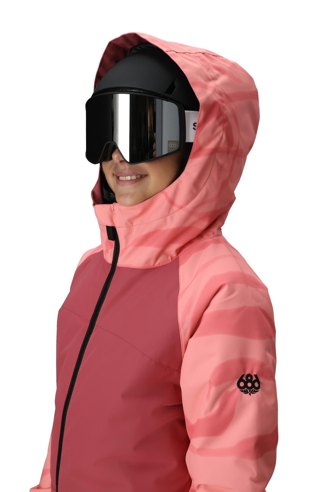 686 Shine Insulated Youth Snow Suit 2026 | Rosewood Colorblock