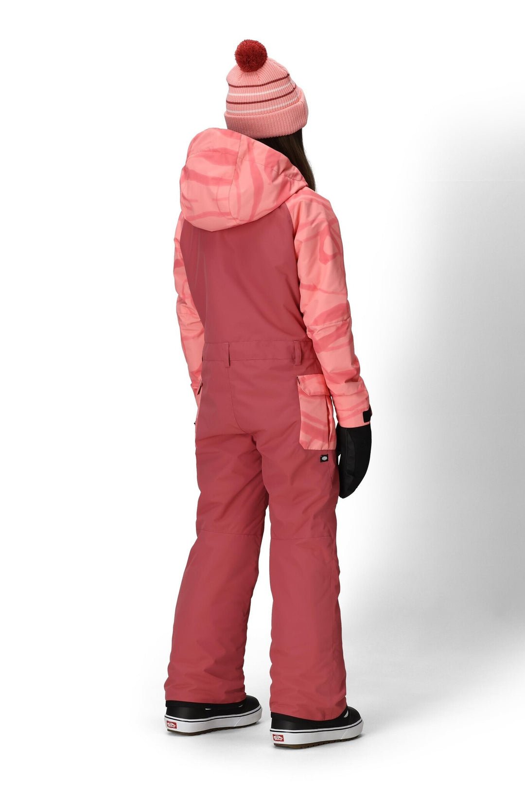 686 Shine Insulated Youth Snow Suit 2026 | Rosewood Colorblock