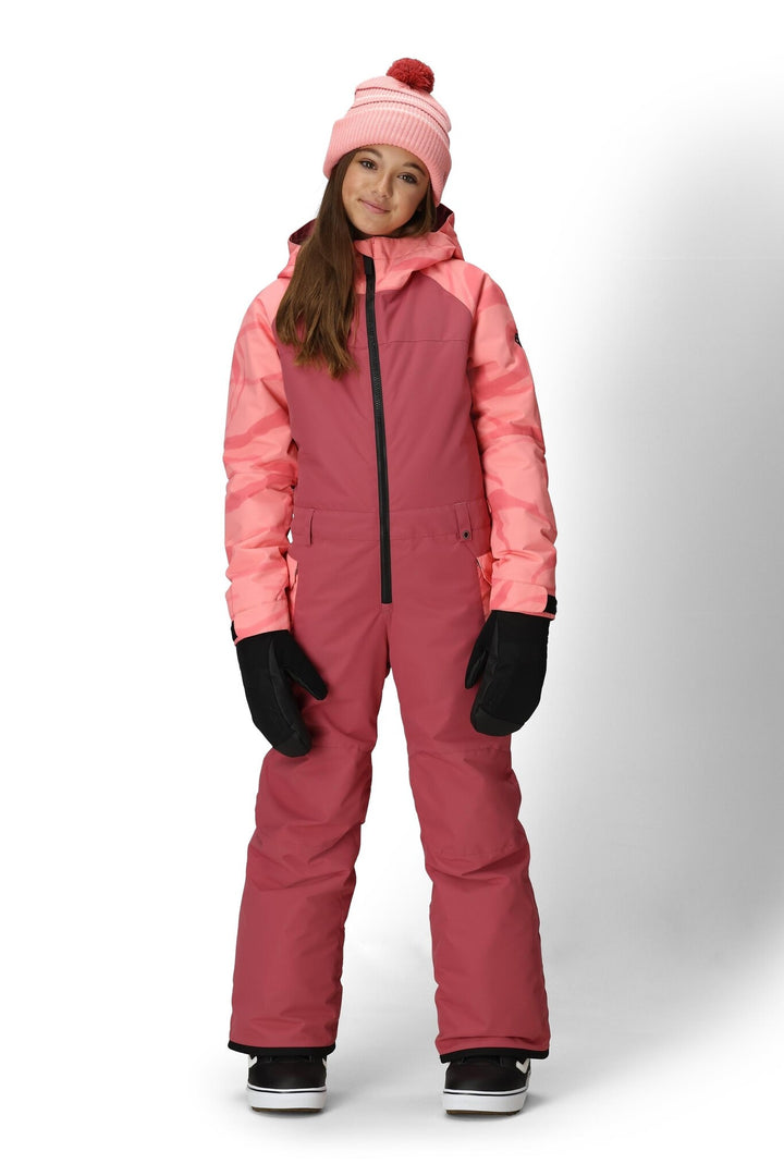 686 Shine Insulated Youth Snow Suit 2026 | Rosewood Colorblock