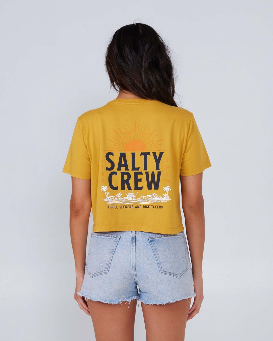 Salty Crew Cruisin Crop Tee (Women&