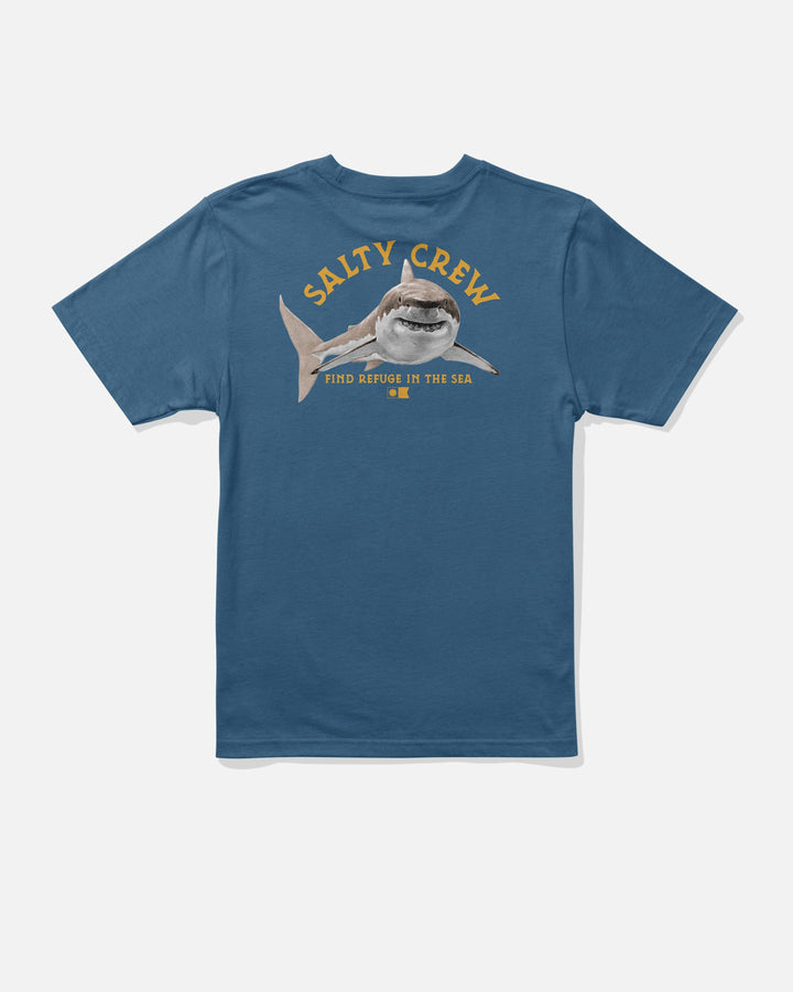 Salty Crew Lurking Boys Ss Tee (Youth) | Cast Blue