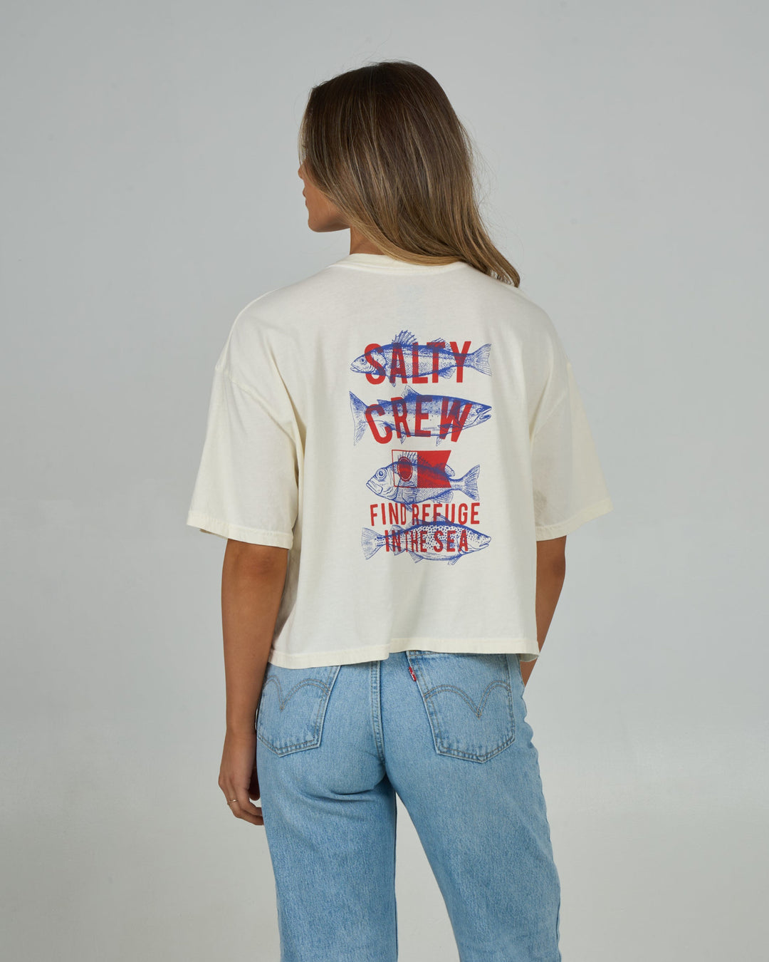Salty Crew Fish Finder Skimmer Tee (Women&