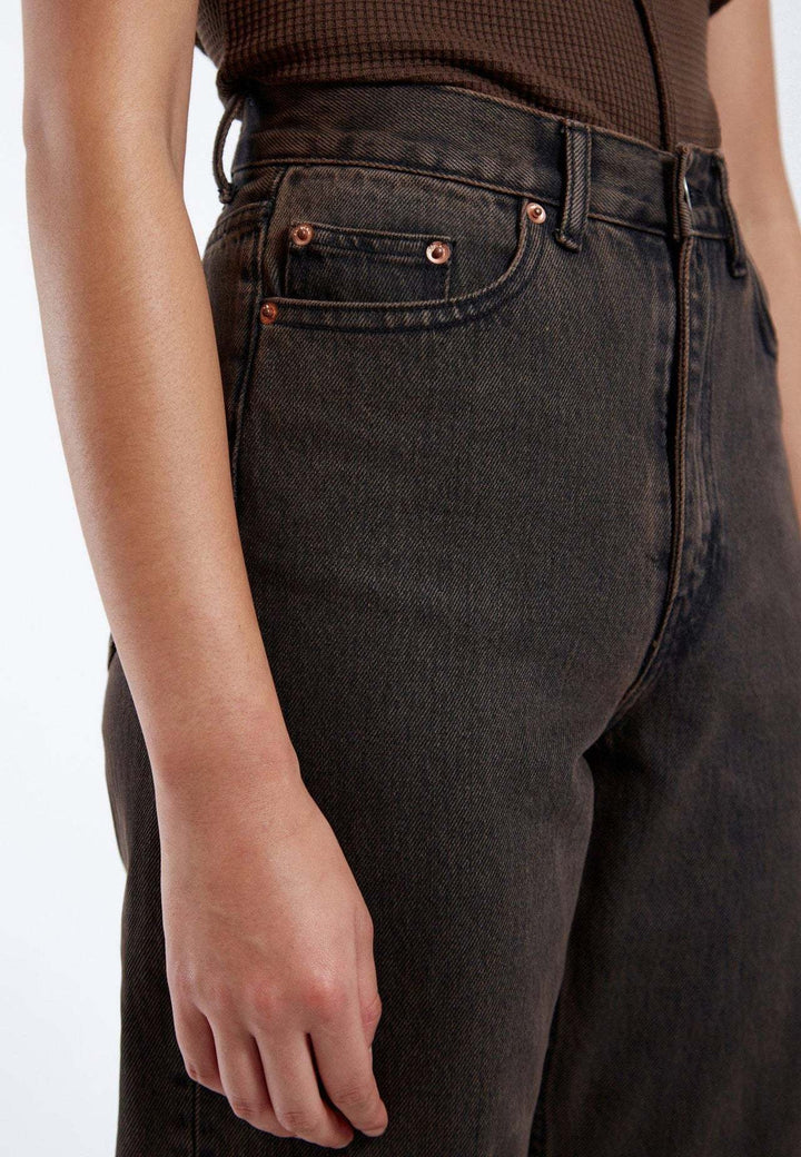 Dr. Denim Echo Denim (Womens) | Tar Jet Brown