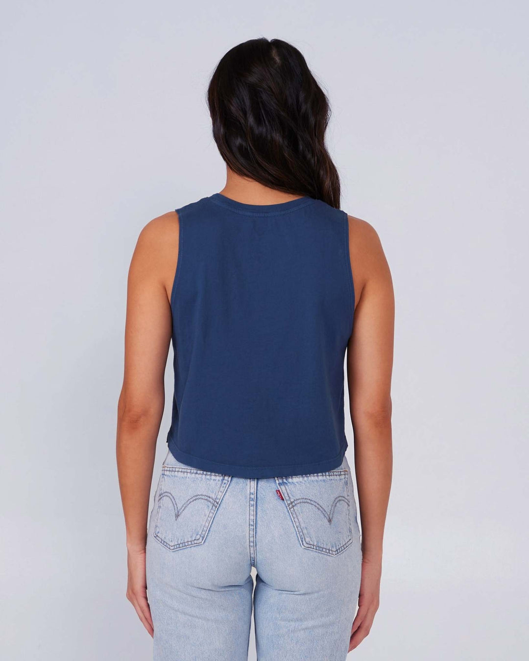 Salty Crew Salty Seventies Cropped Tank (Women&