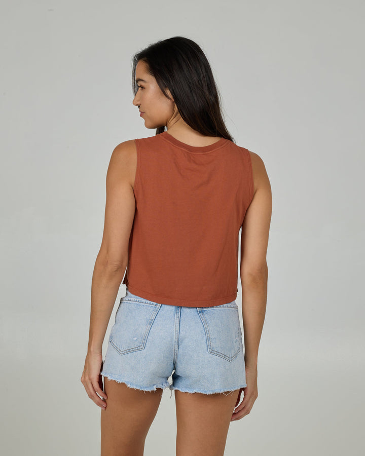 Salty Crew Skewed Cropped Tank (Women&