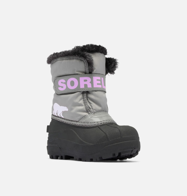 Sorel Snow Commander Boot 2025 (Toddler) | Chrome Grey/Euphoric Lilac
