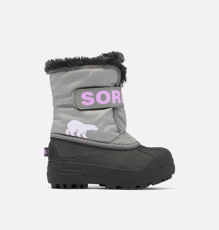 Sorel Snow Commander Boot 2025 (Toddler) | Chrome Grey/Euphoric Lilac