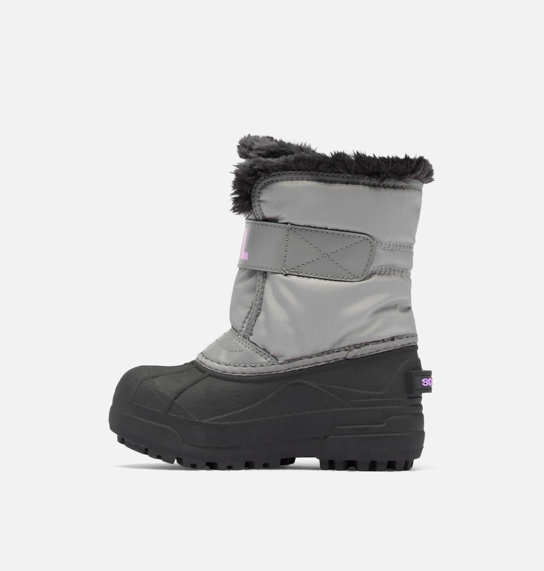 Sorel Snow Commander Boot 2025 (Toddler) | Chrome Grey/Euphoric Lilac
