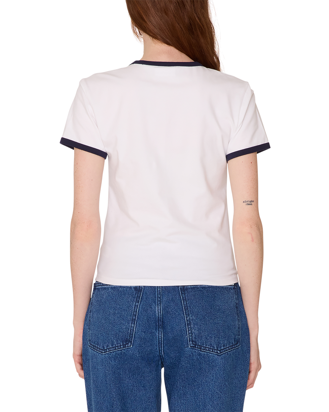 Obey Tyler Ringer Short Sleeve Tee (Women&