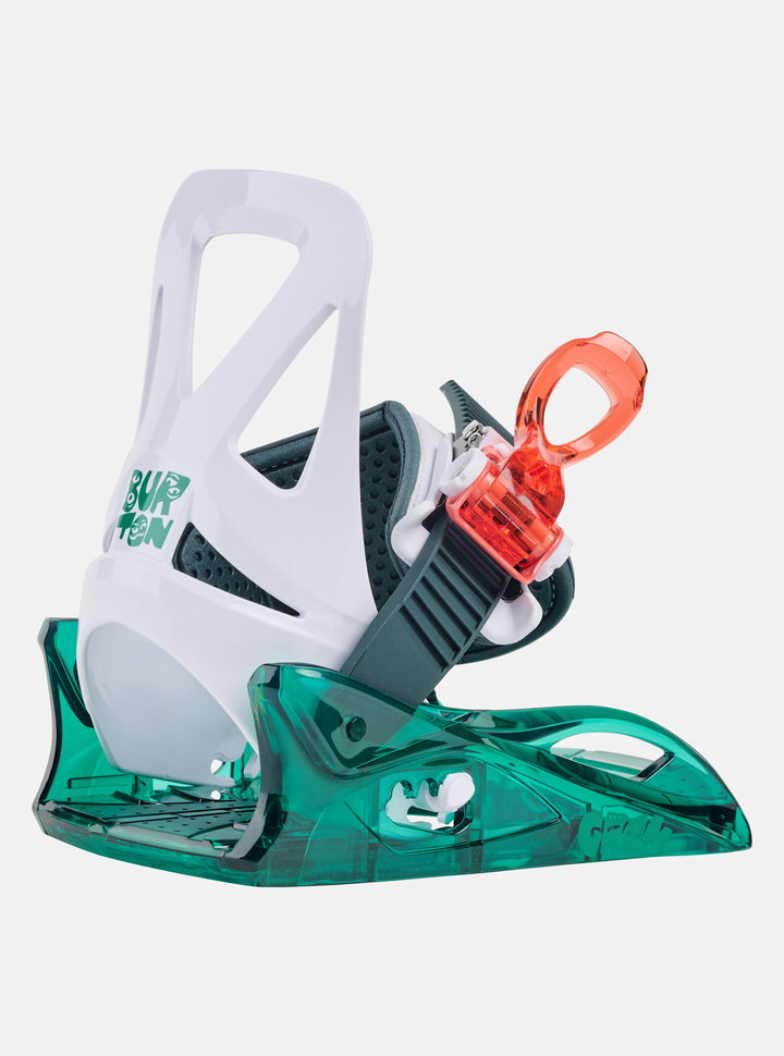 Burton Mini Grom Disc Youth Snowboard Bindings 2026 | Green/Multi