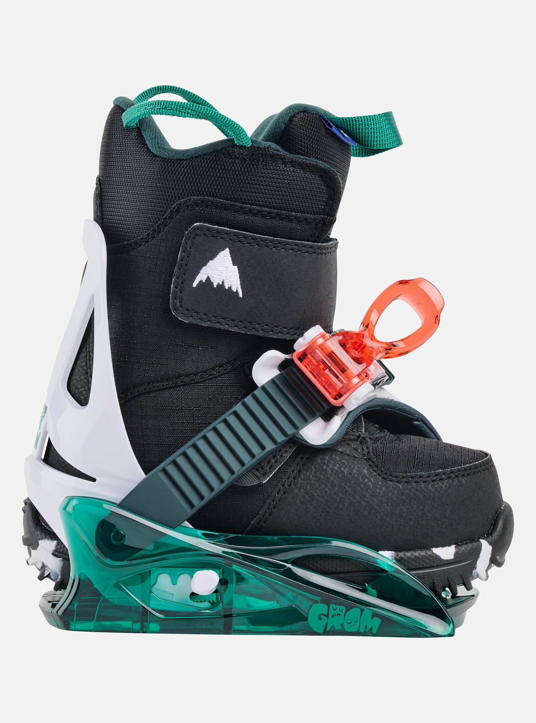 Burton Mini Grom Disc Youth Snowboard Bindings 2026 | Green/Multi