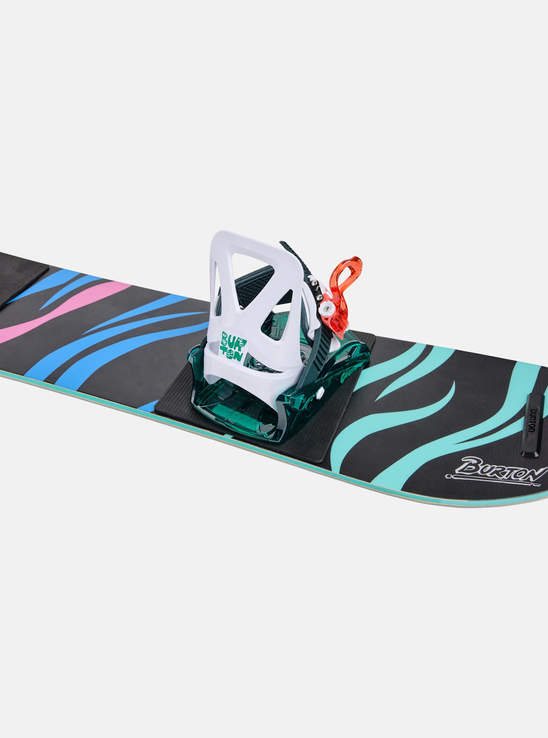 Burton Mini Grom Disc Youth Snowboard Bindings 2026 | Green/Multi