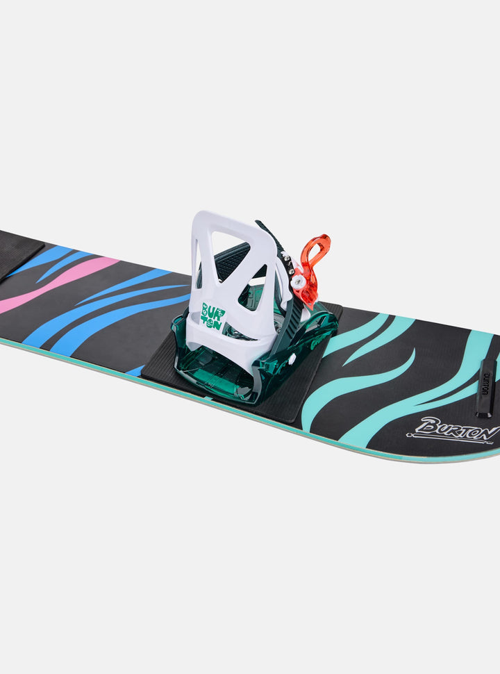 Burton Mini Grom Disc Youth Snowboard Bindings 2026 | Green/Multi