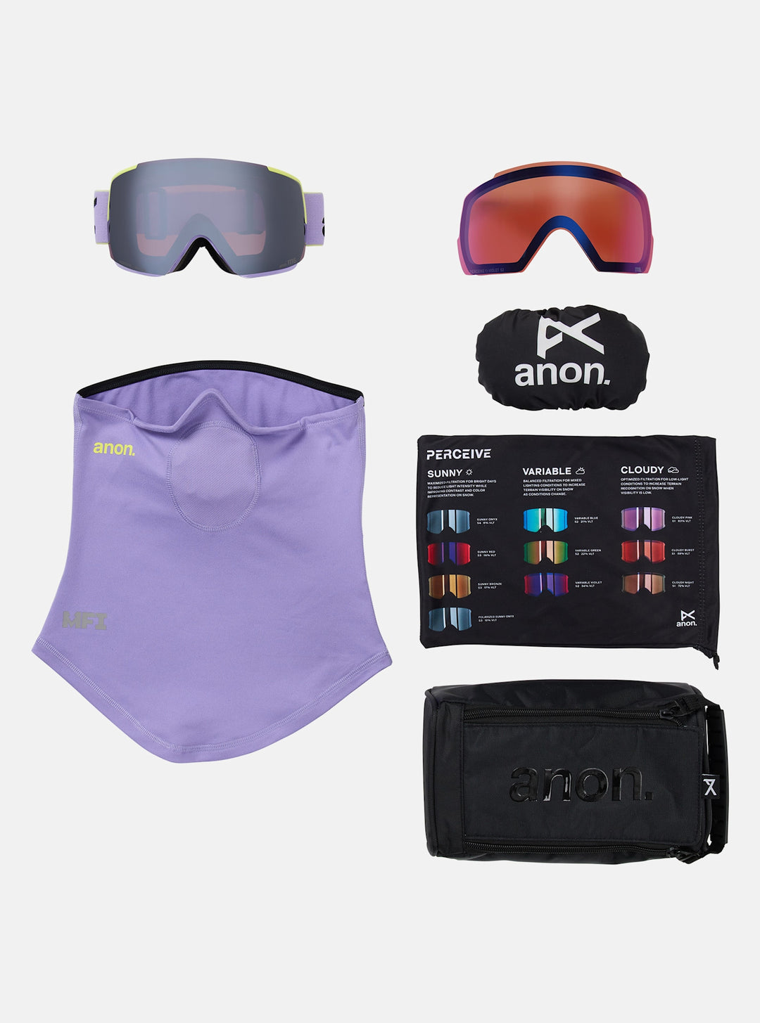 Anon M5 Goggles 2026 | Hyper Lilac/Perceive Sunny Onyx