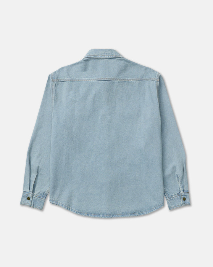RVCA Men’s Big Rvca Overshirt in Indigo, back product view