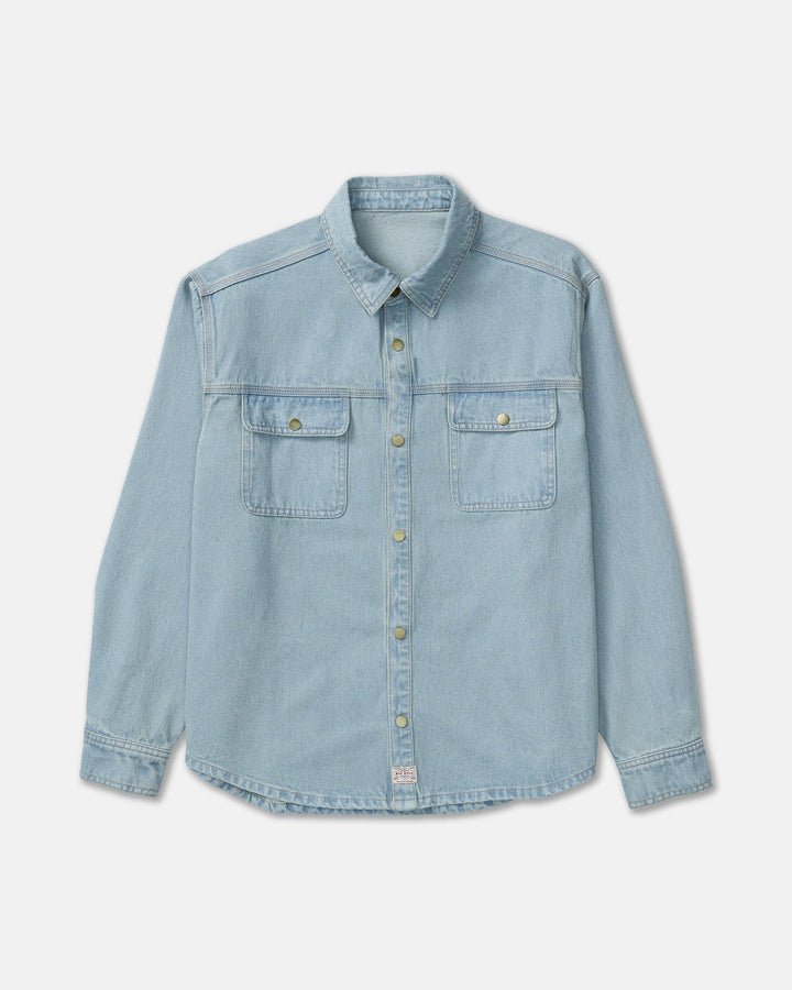 RVCA Men’s Big Rvca Overshirt in Indigo, front product view