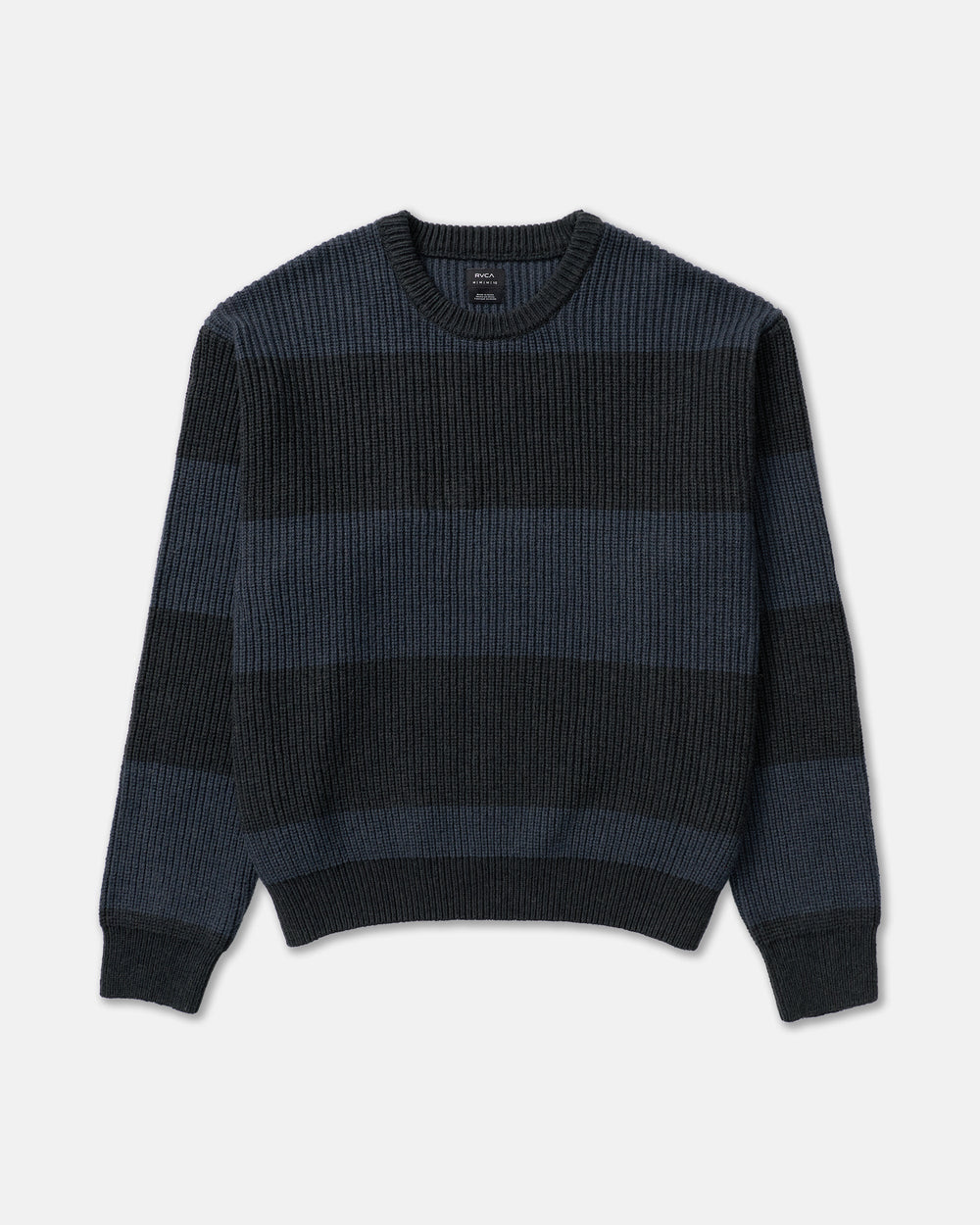 RVCA Men’s Fisherman Sweater in Pirate Black, front product view