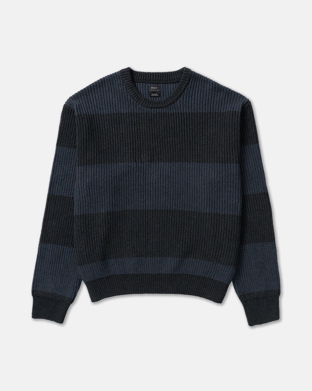 RVCA Men’s Fisherman Sweater in Pirate Black, front product view